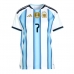 Billiga Argentina Rodrigo De Paul #7 Hemmatröja Dam VM 2026 Kortärmad